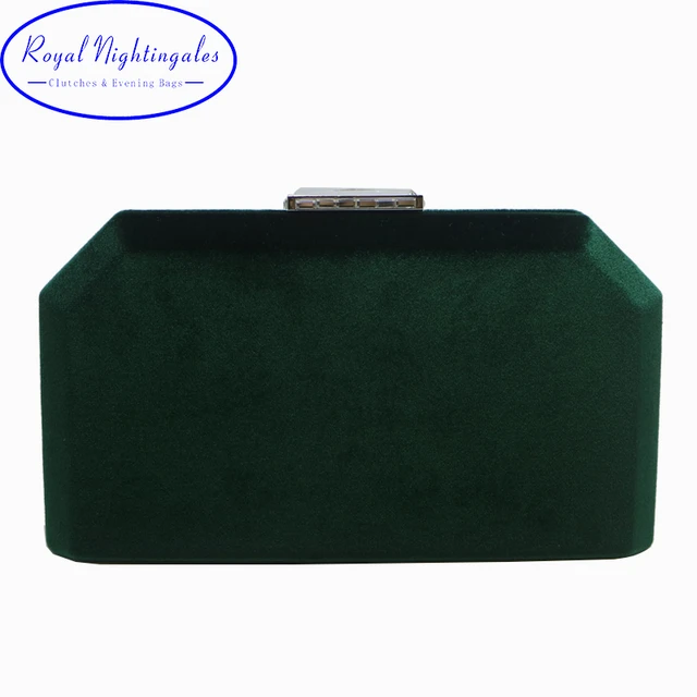 Flower Emerald Dark Green Rhinestone Crystal Clutch Evening Bags for Womens  Party Wedding Bridal Crystal Handbag and Box Clutch