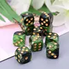 10 Pcs 16mm Resin Dice D6 Black Green Dice Round Edges Dice KTV Bar Nightclub Entertainment Tools Adult Toys ► Photo 1/6