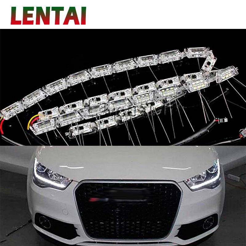 LENTAI для Lada granta vesta Skoda octavia a7 a5 Cadillac 1 комплект крутая автомобильная светодиодная