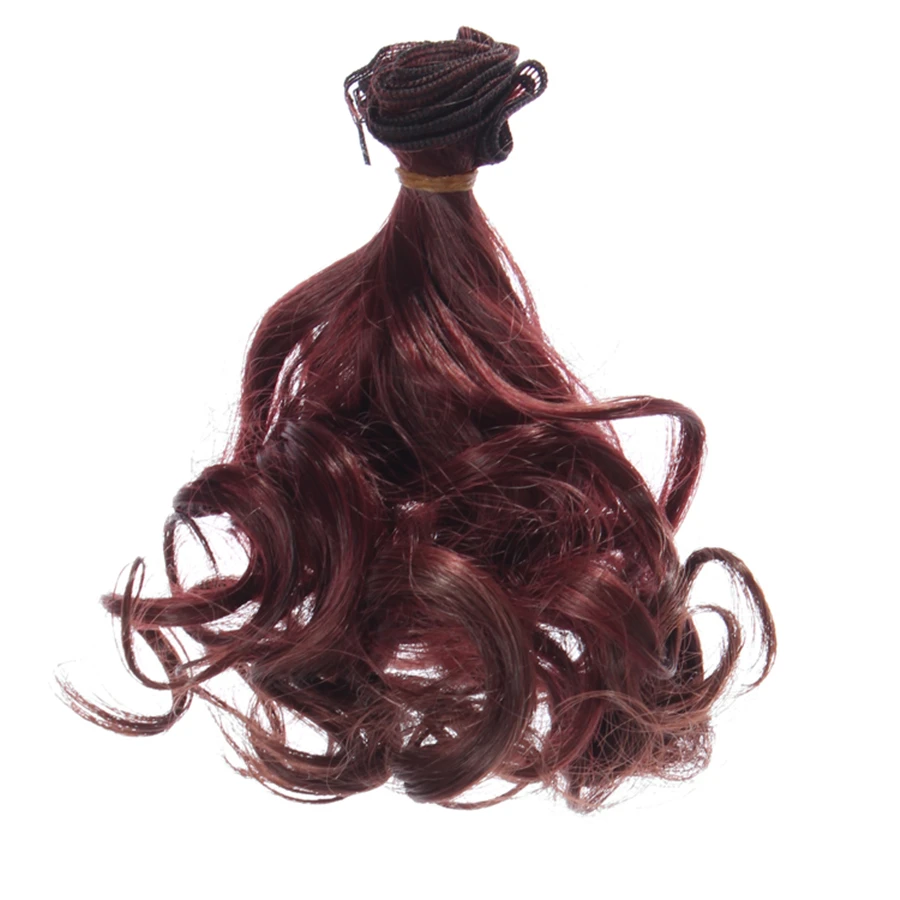 Вьющиеся кукольные волосы ручной работы 1 шт. 15 см для куклы BJD с высокой