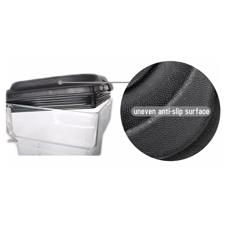 1-1.5L Capacity Square Container Jar Jug Pitcher Cup Bottom With Serrated Blades Lid For Commercial Blender BD-9001 Spare Parts 5