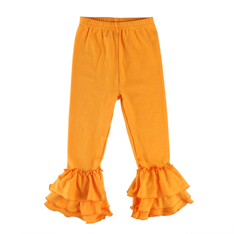 

Kaiya 2018 Angel Kids Leggings Girl Persnickety Toddler Ruffle Pants For Girls Triple Girls ruffle pants wholesale bulk order