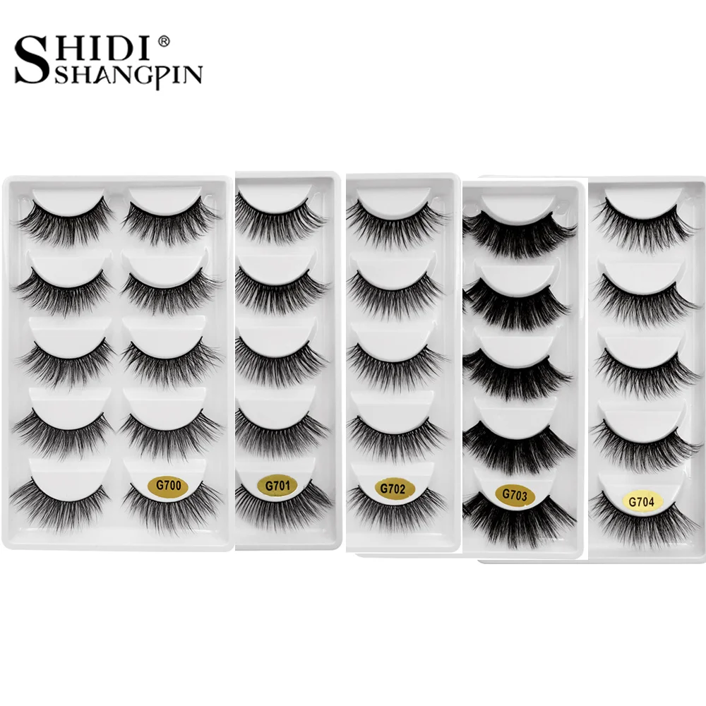 wholesale 3d mink eyelashes 20 lots/boxes natural mink lashes long 100
