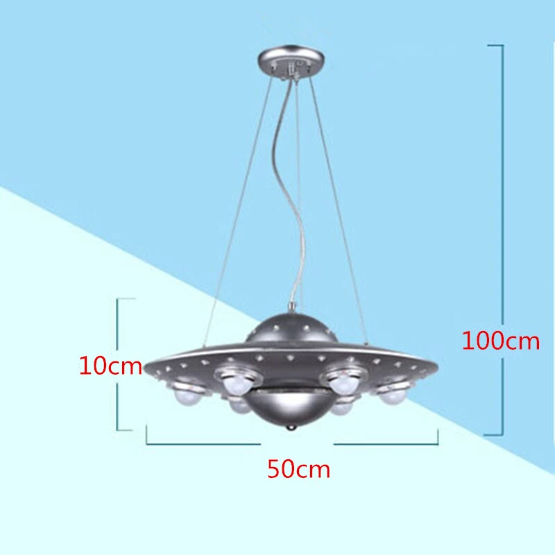 S. orange современная новинка люстра в виде НЛО потолочный светильник для спальни детской комнаты светодиодный светильник с дистанционным управлением