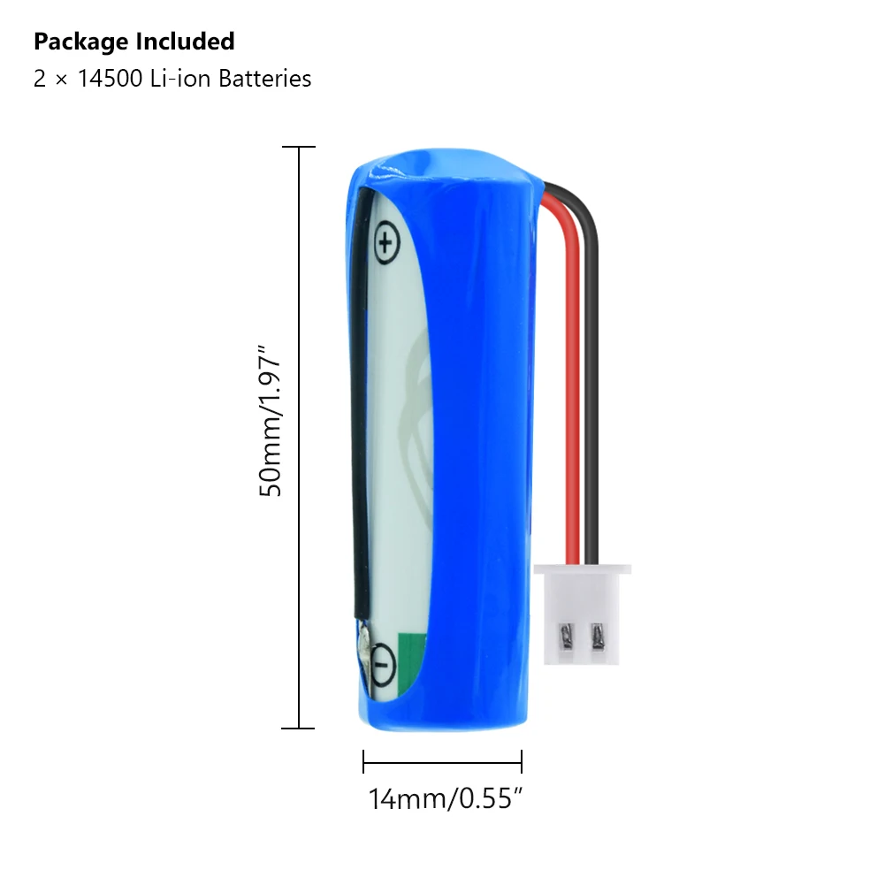 YCDC, высокое качество, новинка, 2 шт. AA 14500 3,6 V 2000mAh литиевая батарея для электрического счетчика LS-14500 ER14505 с вилкой