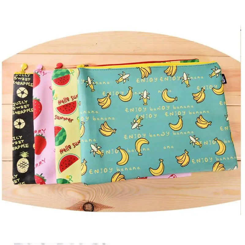 

Coloffice Small Fresh Fruit Series Document Bags Korean Style Cute File Folder Students Stationery Storage School Supplies 1PC