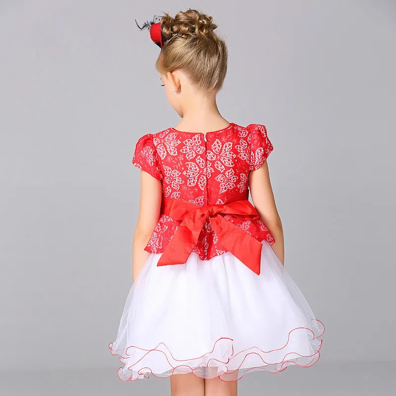 Новые летние детская юбка Малый Обувь для девочек День рождения высококлассные платье юбка faketwo-Piece Набор Платье