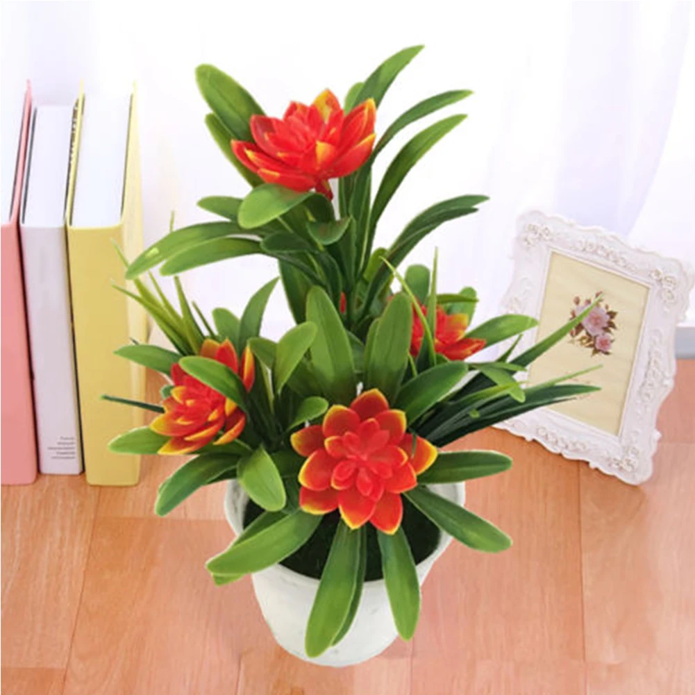 

Artificial Flower Desktop Bonsai Decorative Store Lifelike Office Fake Gift Garden Simulation Potted Plants Home Party
