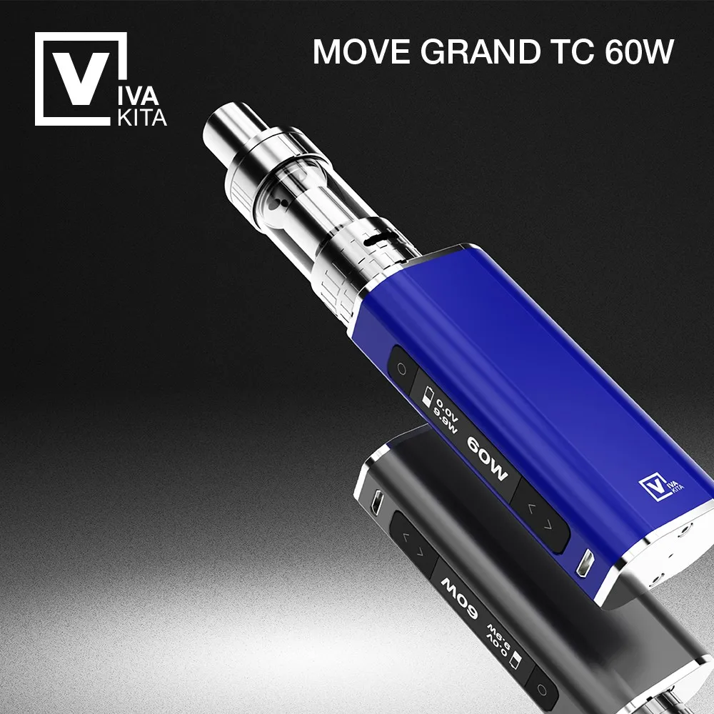 

electronic cigarette Move Grand Tc 60W built in 1900mAh box mod Vaporizer 60W Vape 3.0mL vape atomizer 0.25ohm Kanthal coil head