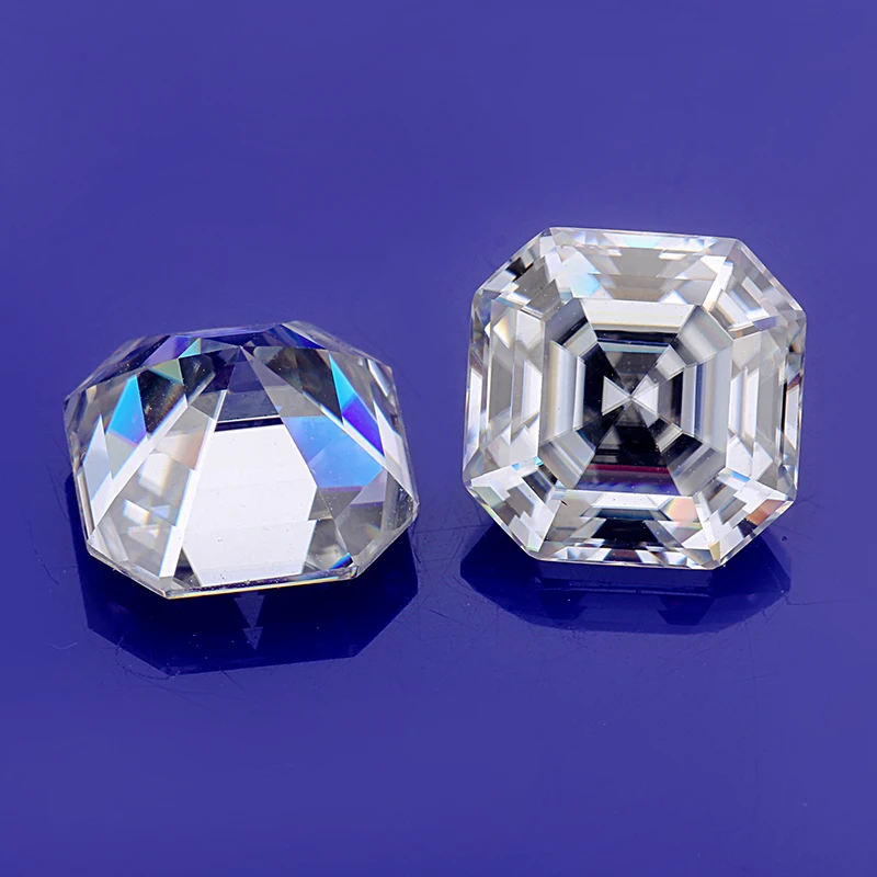 Тест Положительный EF белый цвет 7 5*7 5 мм asscher cut Moissanite свободные камни для