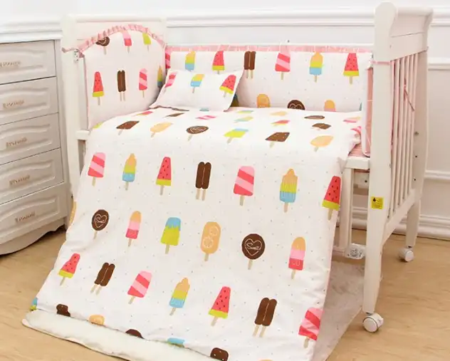 cot bed pillow and duvet