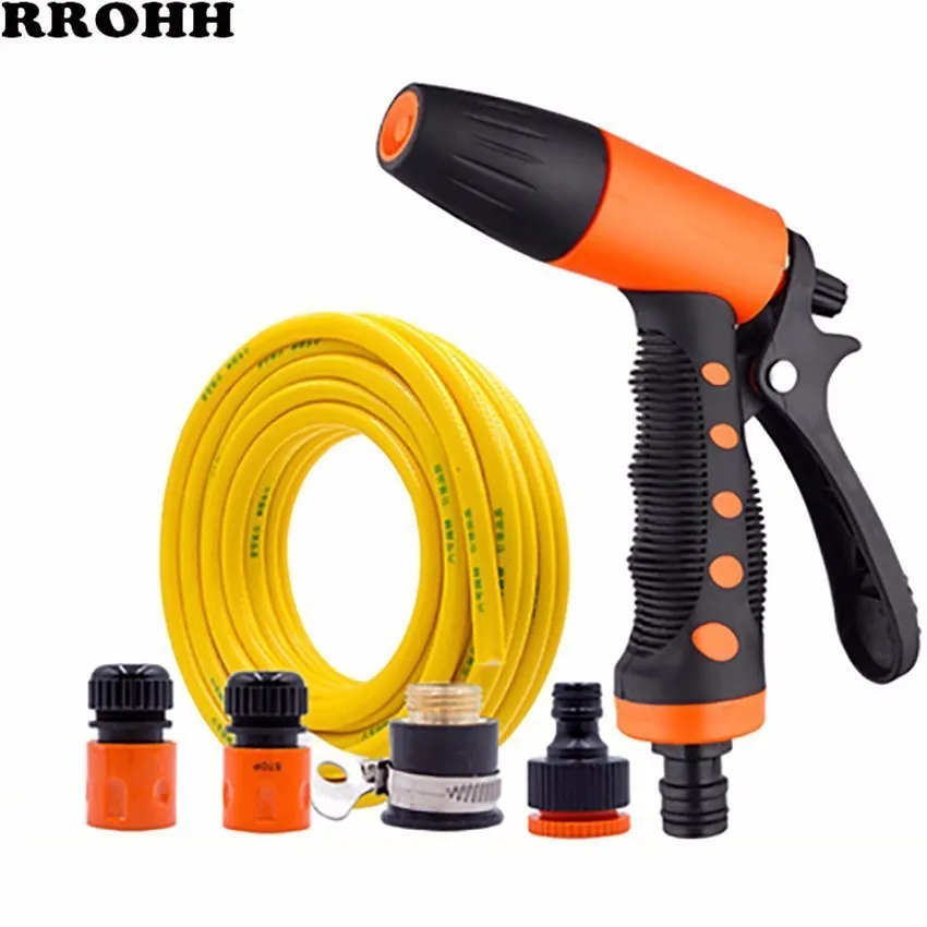 

Mutifunctional Garden Water Gun With Hose Nozzle Household Car Washing Yard Water Sprayer Pipe Tube Nozzle Sprinkle Tools