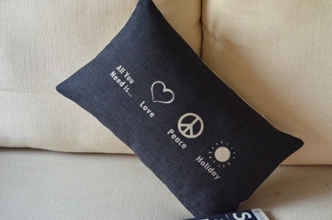 

Scandinavian minimalist England Holiday lumbar pillow Linen Pillows Cushion Car Office Cushions Decor 30*50cm