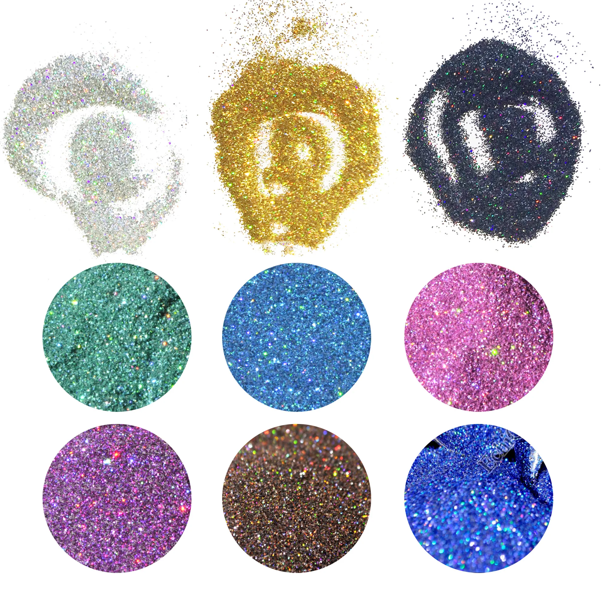 Holographic Glitter Laser Powder Nail Art Glitter Gorgeous