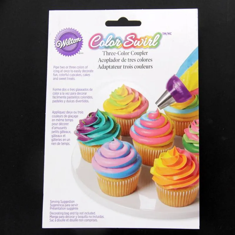 

Wilton Baking special three-color plastic Decorating nozzle Kit