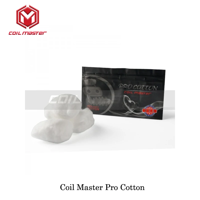 2 упак./лот оригинальный Coil Master Pro хлопок для вейпинга 100% натуральный лучший выбор