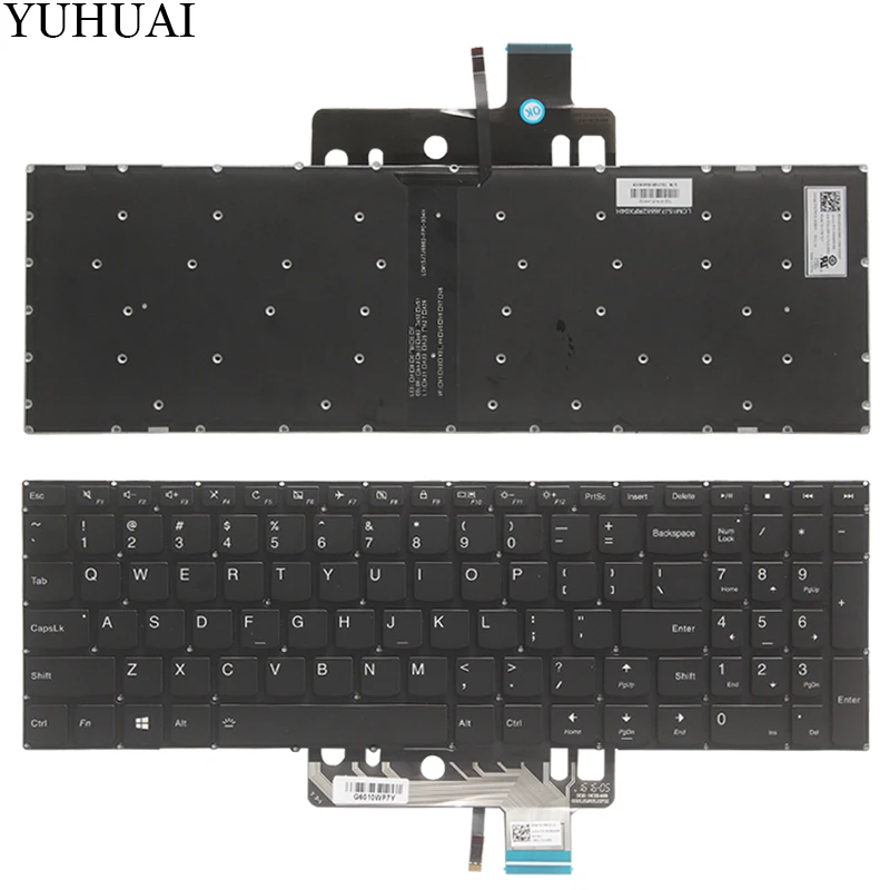 Новая клавиатура США для lenovo Flex 4 Flex 4-1570 Flex 4-1580 1" Клавиатура ноутбука США черная с подсветкой