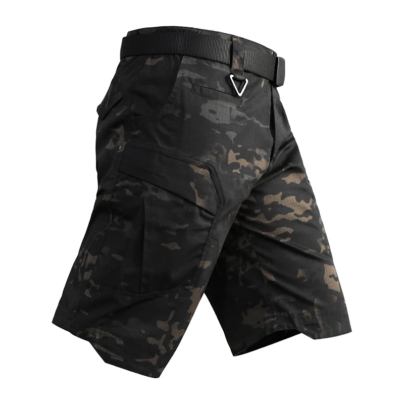 

Summer Outdoor Men's Camo Army Tactical Short Pants Military Combat Multi Pocket Cargo Shorts Soldier Waterproof Work Short