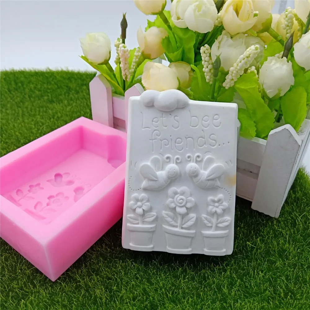 Силиконовая форма для мыла ручной работы в виде пчелы друзей|mold for|mold for handmade