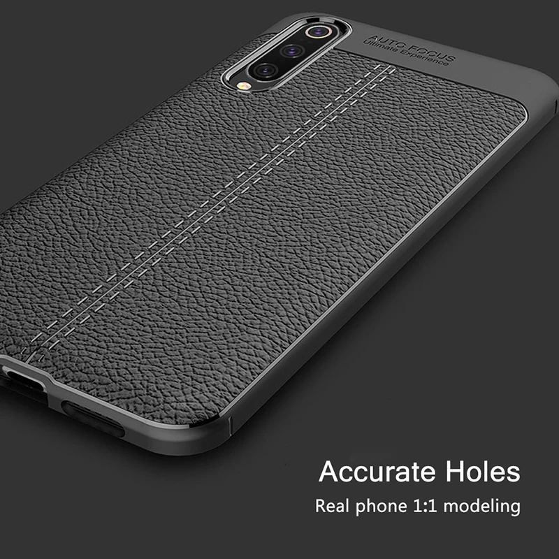 For Xiaomi Mi 9 Case Leather Soft TPU Phone Case for Xiaomi Mi 9 Mi9 SE Cover M9 Shockproof case 360full protection Cover bumper