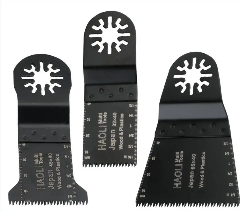 3 pcs(32+45+65mm) Precision Japan Oscillating MultiTool Saw Blade fits for multifunction power