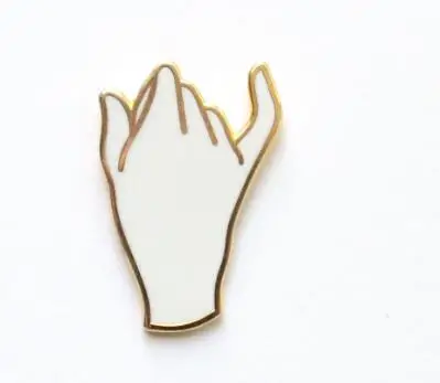 

Pinky Promise Best Friend Enamel Pin White Right hand Friendship Forever Gifts