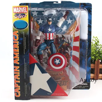 

Super Heroes Marvel Hot Toys Captain America Figure PVC Anime Action Figures Collection Model Toys 23cm