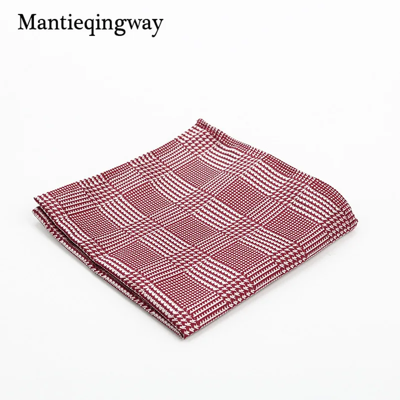 Mantieqingway полиэфир Hanky золотые и черные Пейсли мужские модные клетчатые квадранные