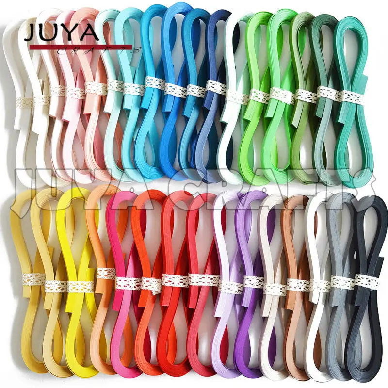 JUYA Tant Paper Quilling 세트, 96 단일 색상, 1.5/3/5/7/10mm 너비, 40 스트립/팩, 종이 퀼링 종이 스트립 좋은 품질