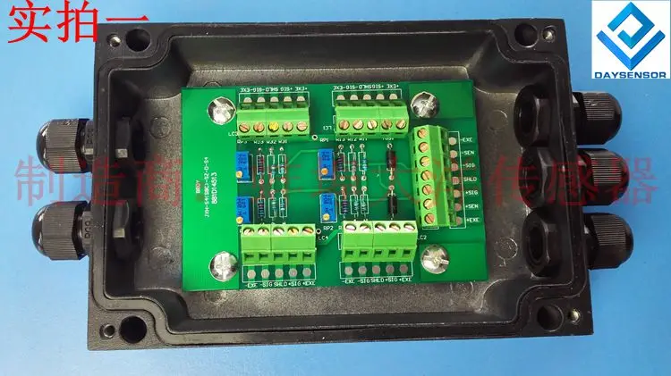 Литой алюминиевой датчик нагрузки распределительная коробка 5-отверстие 4-провод