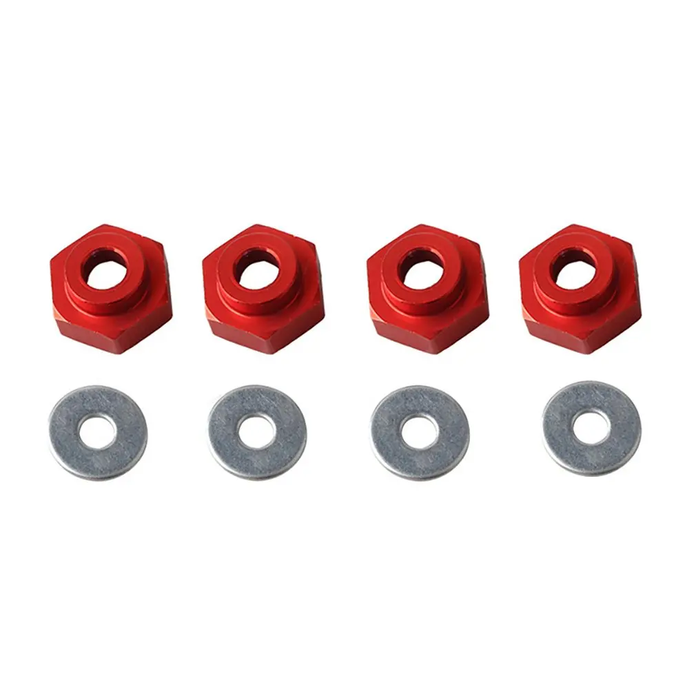 

Ca4365 4Pcs Wheel Rim Hex 12Mm Turn 17Mm Adapter For Hsp 1/10 Rc Car Buggy Monster Bigfoot Truck Can Use 1/8 Tires
