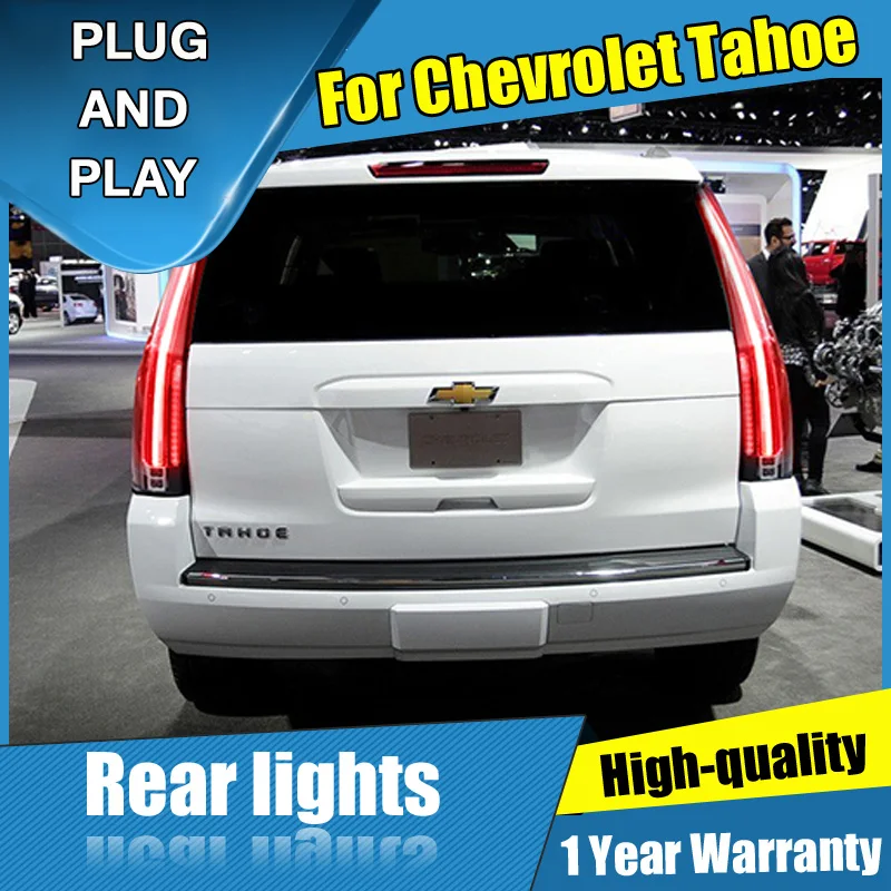 4 шт. стайлинга автомобилей Для Chevrolet Tahoe хвост светильник s 2015 2016 светодиодный