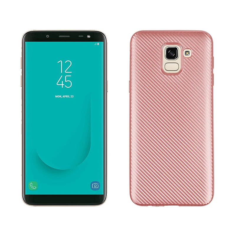 carbon fiber silicone cases samsung galaxy j6 2018 (8)