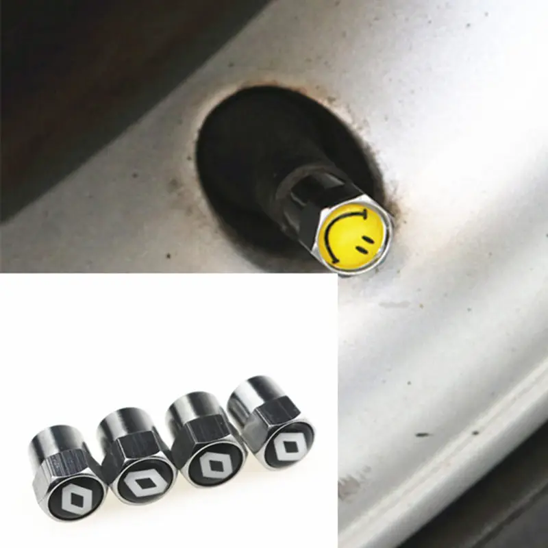 

Car-Styling Car Wheel Tire Valve Tyre Caps Case For Renault Clio Scenic Megane Duster Sandero Captur Twingo Auto Accessories