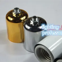 Самоблокирующийся керамический держатель лампы E27 Потолочная люстра освещение База M10 DIY Хром 10 шт