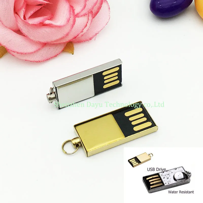 Full capacity pen drive 8gb Mini thin waterproof usb flash drive 4GB