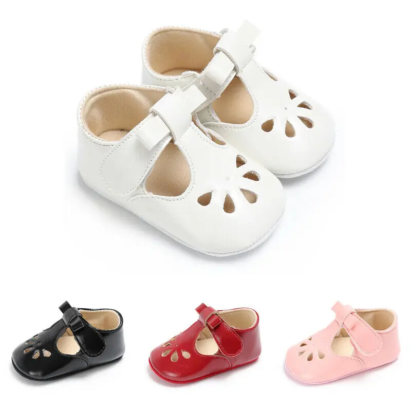 Новое поступление, мягкие детские туфли для новорожденных девочек Нескользящие кроссовки, обувь для принцессы с бантом