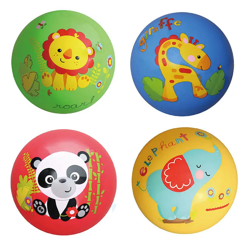 

Infant Baby Bouncing Ball Panda Giraffe Animal Handball Gum Grasp Hand Toy toddler Cute education Colorful Mental development
