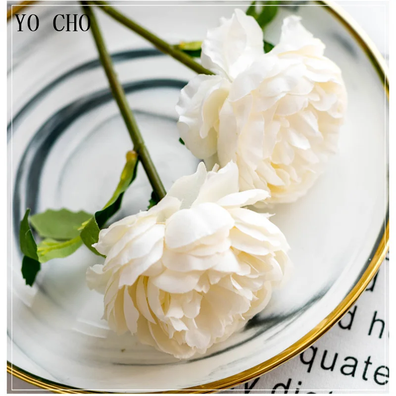 YO CHO Fatti A Mano Da Sposa Bouquet di Nozze Centrotavola Artificiale Decorazione di Cerimonia Nuziale Fiori Rose FAI DA TE Damigella D'onore di Cerimonia Nuziale Del Partito Accessorio