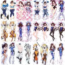 Аниме OW Mercy& Mei& Tracer& Widowmaker& D. Va& SOLDIER: 76& mcchini otaku Подушка «Dakimakura» чехол обнимающий тело наволочка