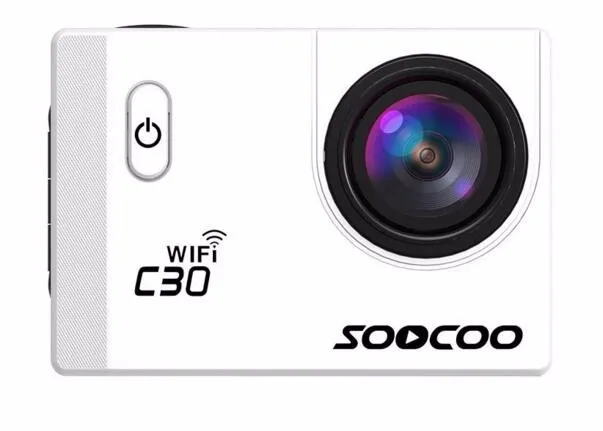 soocoo C30 Wi-Fi, со сверхвысоким разрешением Ultra HD, 2 K 2,0 Экран 170 градусов Регулируемый Водонепроницаемый для занятий спортом на открытом воздухе Камера