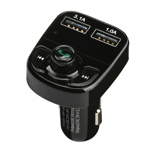 Handsfree Car Charger Bluetooth FM Transmitter Music Adapter 3.1A Dual