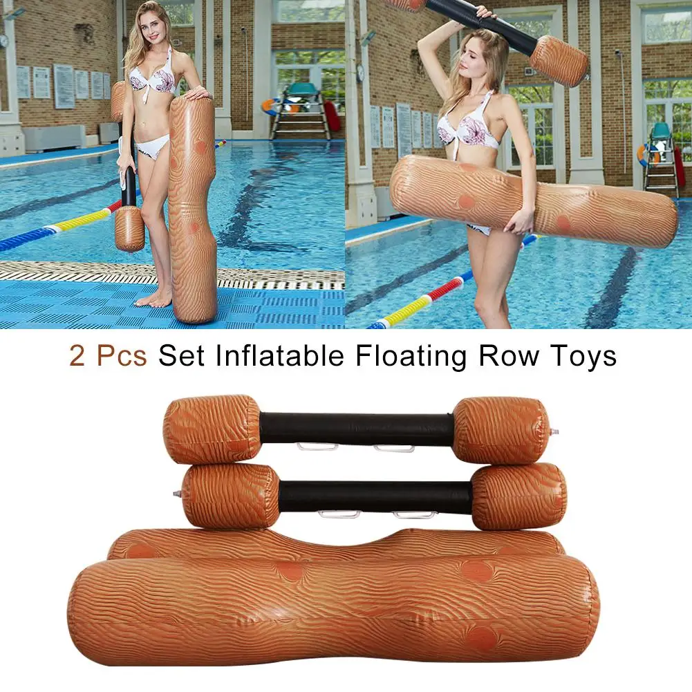 

Professional 2pcs Inflatable Water Floating Row Toy PVC For Water Sports Games Easy To Carry Factory Wholesale