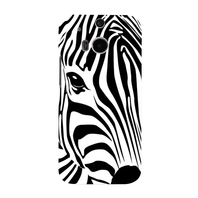 B&W Zebra New Painting Hard UV Hard Phone Case For HTC M8case for htc