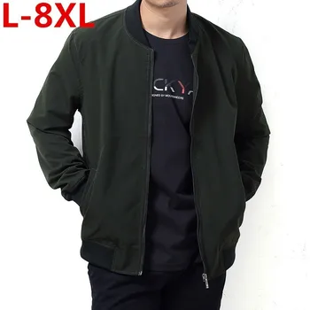 

high quality Plus size 8XL 7XL New Jacket Men Fashion Casual Loose Mens Jacket Sportswear Bomber Jacket Mens jackets and Coats