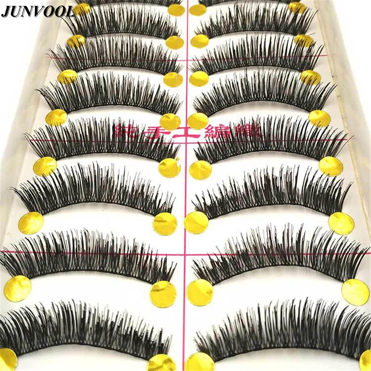 

Thick False Eyelashes 10 Pairs/set Natural Long Fake Lash Black Cilia False Eye Lashes Extension Professional Makeup Tools