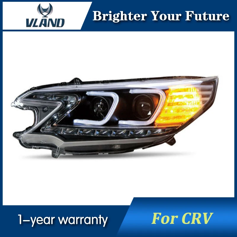 U образный передний светильник Angel Eye для Honda CRV 2012 2014 головной s динамический