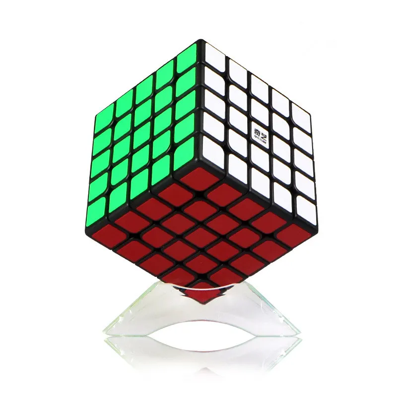 QIYI Qizheng 5x5x5 Magic Cube Speed Cube Puzzle Cube for competition Black 