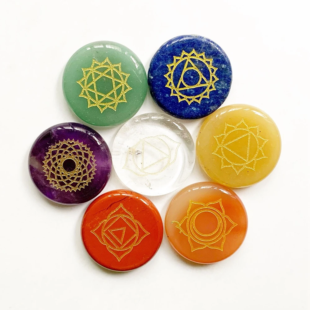 7 Chakra Stones Set Polished Palm Stones Natural Crystals Healing Chakra Set Spiritual Meditation Energy Balance Stone Round 25m Buy At The Price Of 13 29 In Aliexpress Com Imall Com 7 Chakra Stones Set Polished Palm Stones Natural Crystals Healing Chakra Set Spiritual Meditation Energy Balance Stone Round 25m Buy At The Price Of 13 29 In Aliexpress Com Imall Com