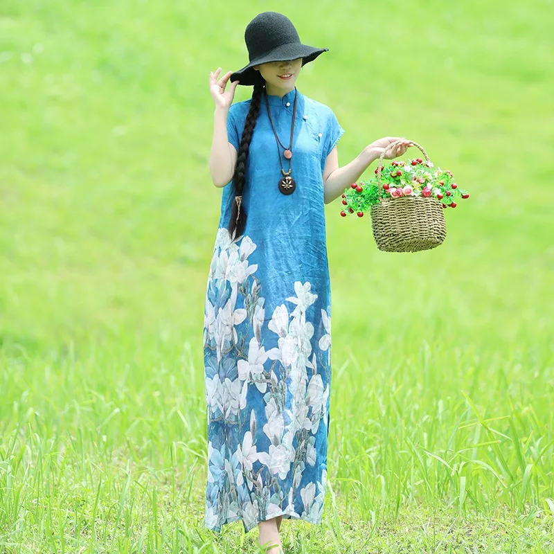 Best Price Cheap B0GUI 2018 Summer Women Dress Floral Cheongsam Chinese Traditional Dresses Half Sleeve Mandarin Collar Vintage Robe Femme Best Price Cheap B0GUI 2018 Summer Women Dress Floral Cheongsam Chinese Traditional Dresses Half Sleeve Mandarin Collar Vintage Robe Femme